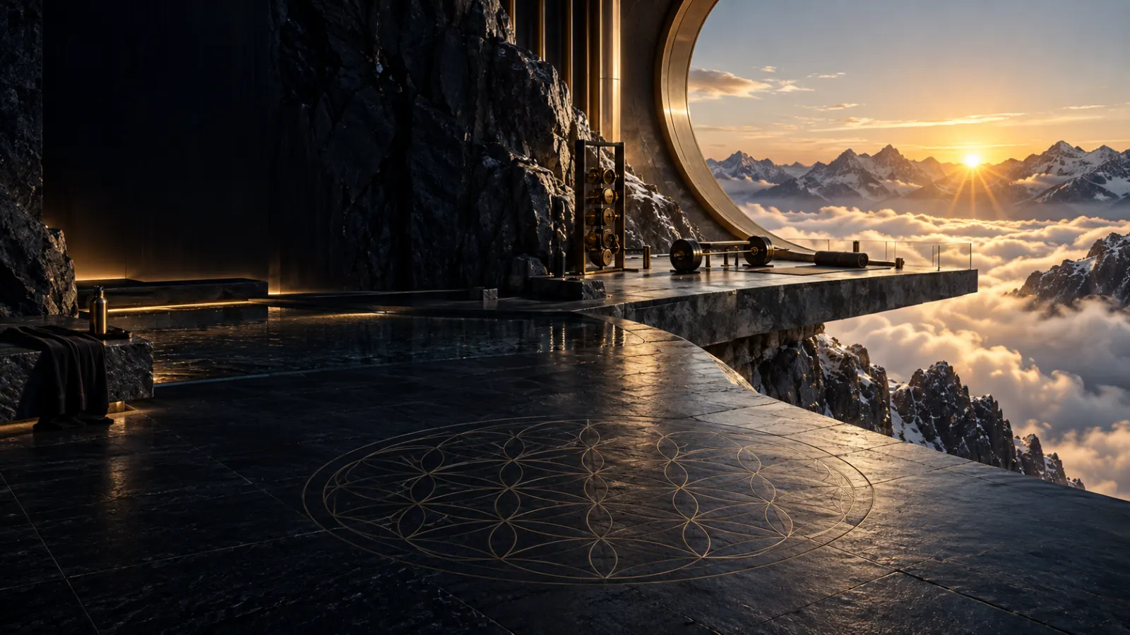 Residencia APEX de alto rendimiento sobre una cima al amanecer