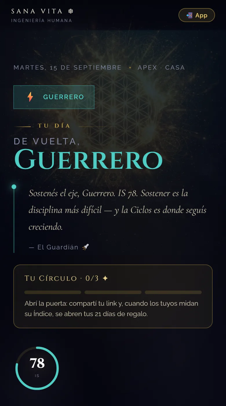 Mi Día en el portal: fecha, programa, mensaje del Guardián, Círculo y el Índice de Soberanía