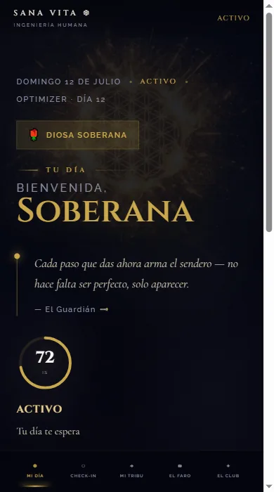 El portal Mi Día de Sana Vita — tu espacio diario